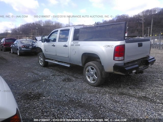 1GT120C84DF217912 - 2013 GMC SIERRA K2500 SLE SILVER photo 3