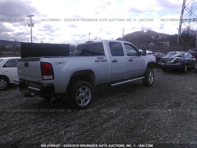 1GT120C84DF217912 - 2013 GMC SIERRA K2500 SLE SILVER photo 4