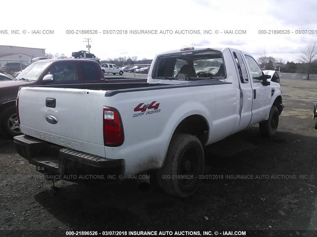 1FTSX21R98ED26116 - 2008 FORD F250 SUPER DUTY WHITE photo 4