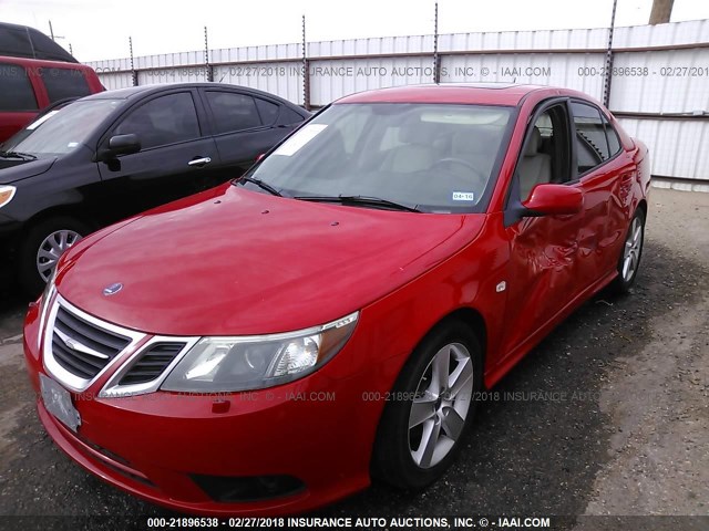 YS3FB49Y591013802 - 2009 SAAB 9-3 2.0T RED photo 2