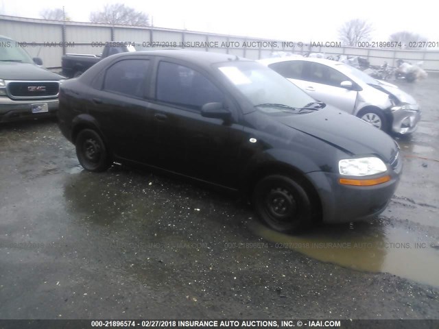 KL1TG52645B396525 - 2005 CHEVROLET AVEO LT BLACK photo 1