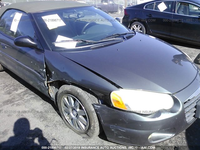 1C3EL65RX4N244226 - 2004 CHRYSLER SEBRING LIMITED GREEN photo 6