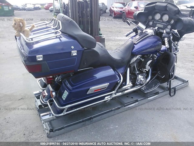 1HD1FC41X7Y707964 - 2007 HARLEY-DAVIDSON FLHTCUI BLUE photo 4