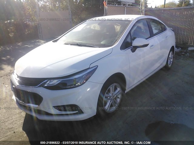 1G1BE5SM5G7298059 - 2016 CHEVROLET CRUZE LT WHITE photo 2