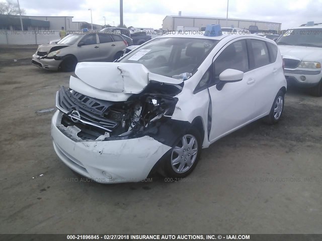 3N1CE2CP7FL416631 - 2015 NISSAN VERSA NOTE S/S PLUS/SV/SL/SR WHITE photo 2