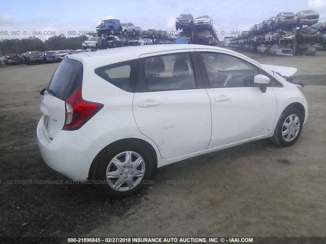 3N1CE2CP7FL416631 - 2015 NISSAN VERSA NOTE S/S PLUS/SV/SL/SR WHITE photo 4