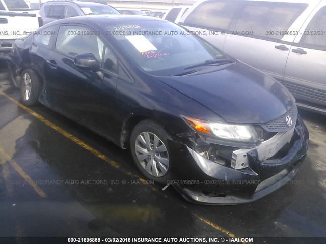 2HGFG3B53CH557437 - 2012 HONDA CIVIC LX BLACK photo 1