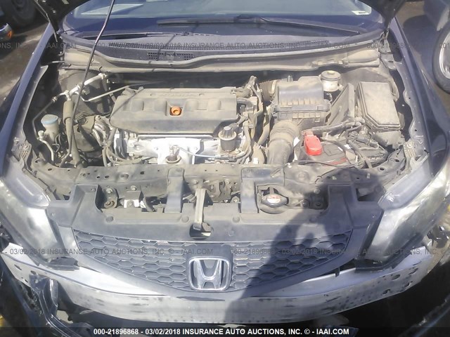 2HGFG3B53CH557437 - 2012 HONDA CIVIC LX BLACK photo 10