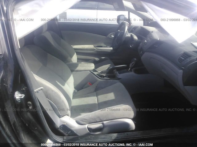 2HGFG3B53CH557437 - 2012 HONDA CIVIC LX BLACK photo 5