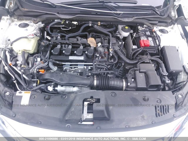 19XFC1F78GE221455 - 2016 HONDA CIVIC EXL WHITE photo 10