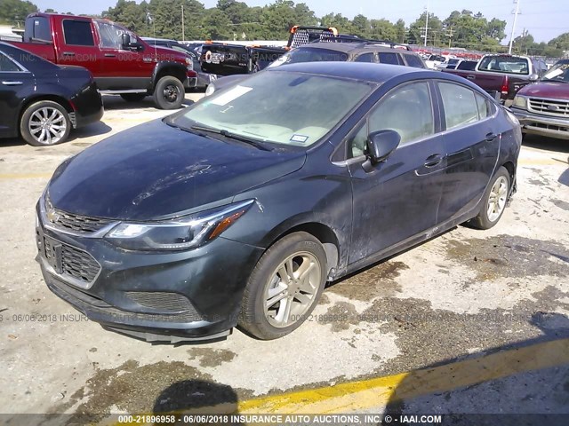 1G1BE5SM2H7279986 - 2017 CHEVROLET CRUZE LT GRAY photo 2