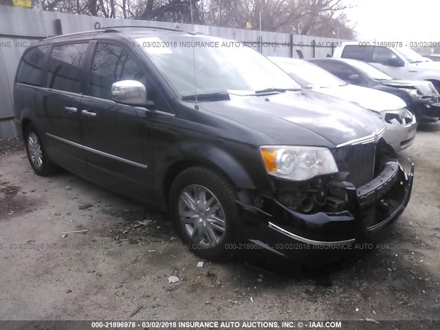 2A8HR64X08R766713 - 2008 CHRYSLER TOWN & COUNTRY LIMITED BLACK photo 1