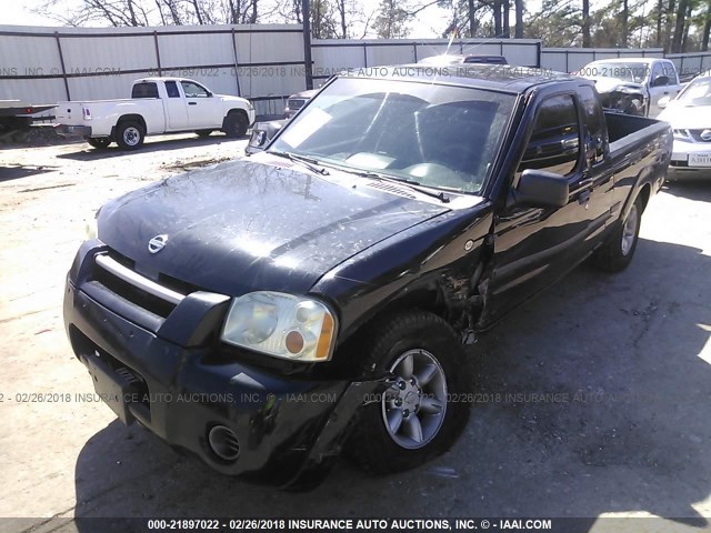 1N6DD26S62C321663 - 2002 NISSAN FRONTIER KING CAB XE BLACK photo 2