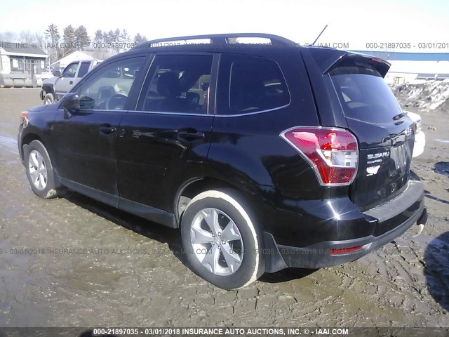 JF2SJAHC0FH445909 - 2015 SUBARU FORESTER 2.5I LIMITED BLACK photo 3