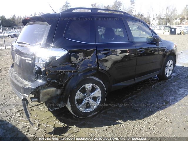 JF2SJAHC0FH445909 - 2015 SUBARU FORESTER 2.5I LIMITED BLACK photo 4