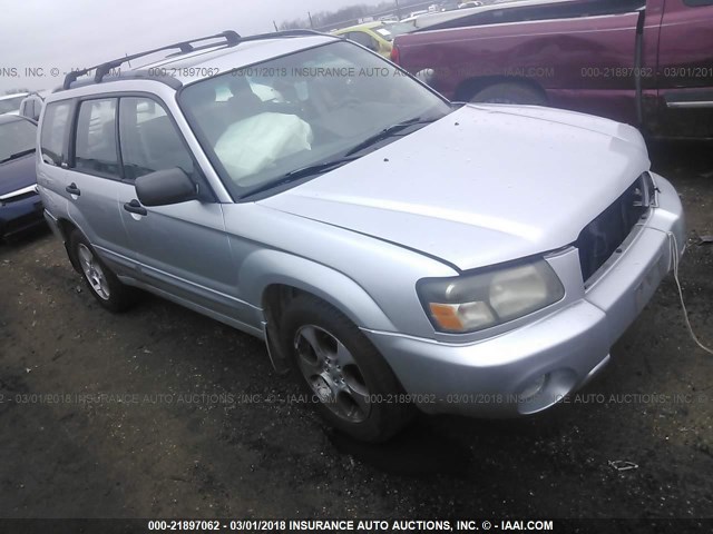 JF1SG65694H701282 - 2004 SUBARU FORESTER 2.5XS SILVER photo 1