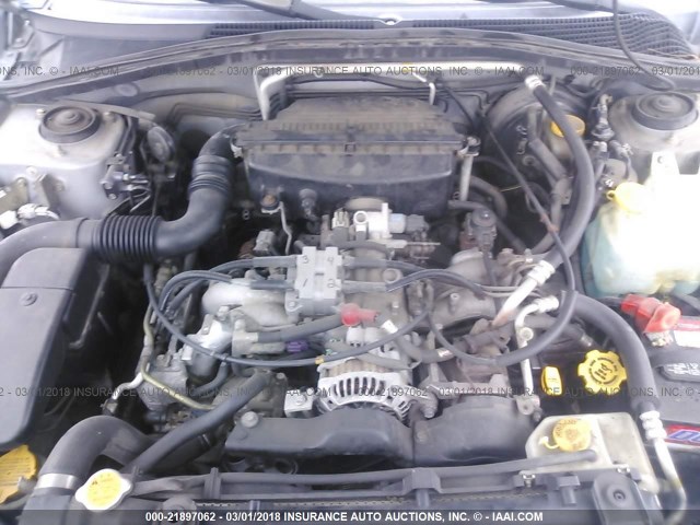 JF1SG65694H701282 - 2004 SUBARU FORESTER 2.5XS ვერცხლისფერი ფოტო 10