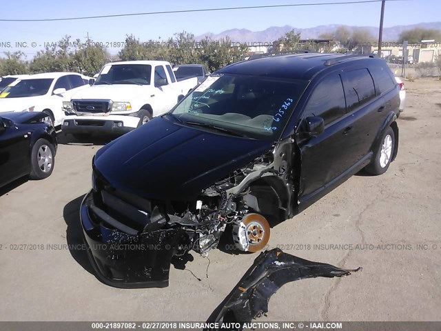 3C4PDCBG2HT675863 - 2017 DODGE JOURNEY SXT BLACK photo 2