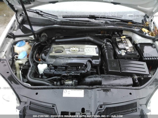 3VWRA7AJ2AM078201 - 2010 VOLKSWAGEN JETTA WOLFSBURG 银色 照片 10