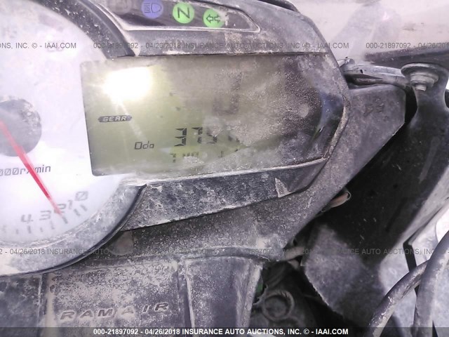 JKAZX4R16CA037245 - 2012 KAWASAKI ZX600 R BLACK photo 7