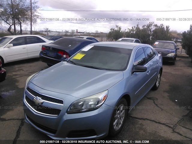 1G11A5SA1DU131952 - 2013 CHEVROLET MALIBU LS 浅蓝色 照片 2