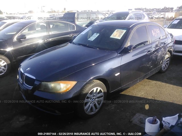 WBAVB17516NK39251 - 2006 BMW 325 I AUTOMATIC ლურჯი ფოტო 2