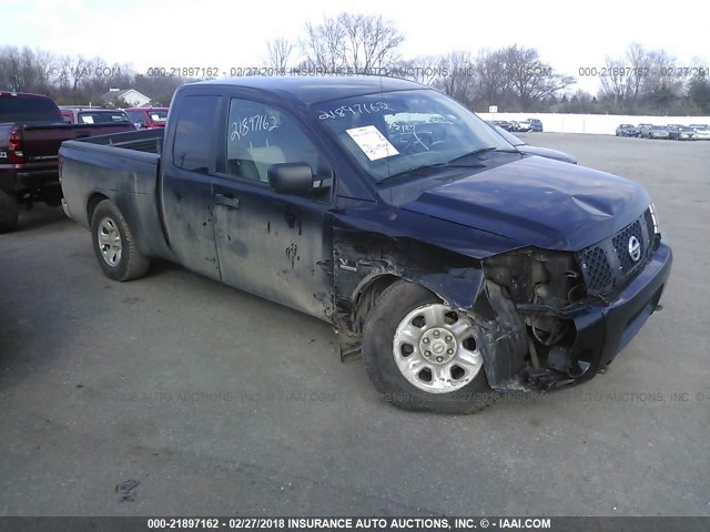 1N6AA06B14N573828 - 2004 NISSAN TITAN XE/SE/LE BLACK photo 1