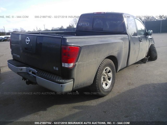 1N6AA06B14N573828 - 2004 NISSAN TITAN XE/SE/LE BLACK photo 4