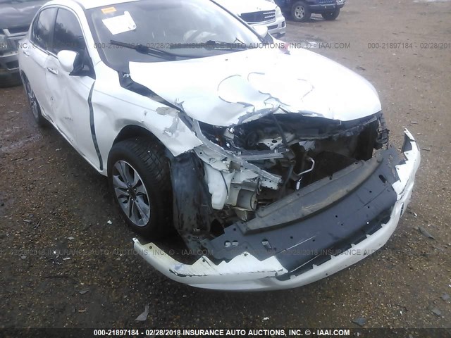 1HGCR2F34EA021792 - 2014 HONDA ACCORD LX WHITE photo 6