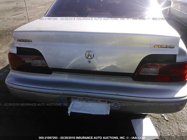 JH4KA7670NC028193 - 1992 ACURA LEGEND LS SILVER photo 6