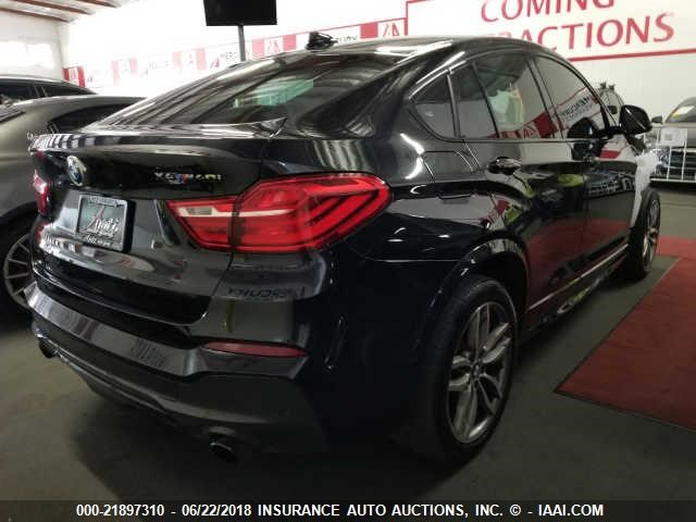 5UXXW7C50H0U25662 - 2017 BMW X4 XDRIVEM40I BLACK photo 4