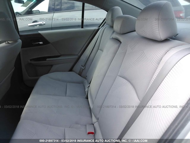 1HGCR2F30EA167543 - 2014 HONDA ACCORD LX SILVER photo 8