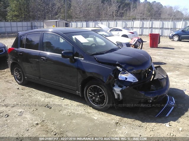 3N1BC13E38L354013 - 2008 NISSAN VERSA S/SL BLACK photo 1