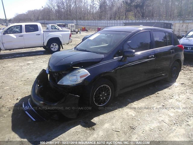 3N1BC13E38L354013 - 2008 NISSAN VERSA S/SL BLACK photo 2