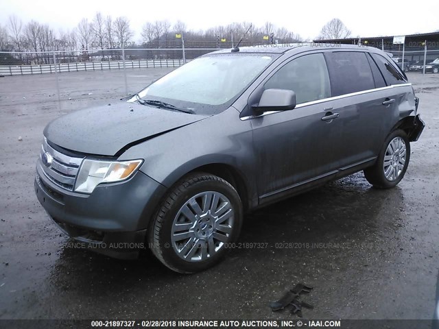 2FMDK3KCXABB08545 - 2010 FORD EDGE LIMITED GRAY photo 2