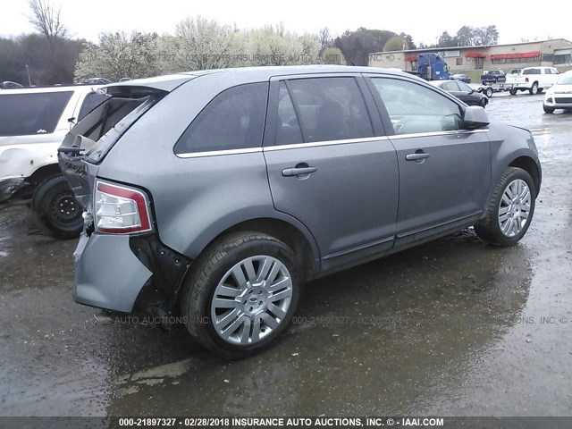 2FMDK3KCXABB08545 - 2010 FORD EDGE LIMITED GRAY photo 4