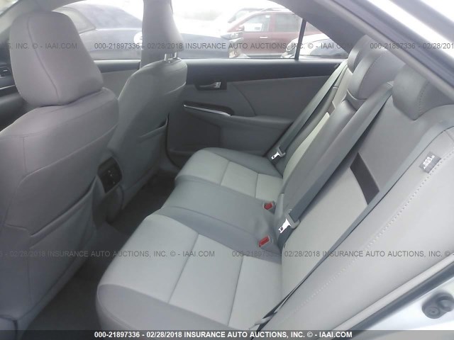 4T4BF1FK8CR240742 - 2012 TOYOTA CAMRY SE/LE/XLE SILVER photo 8