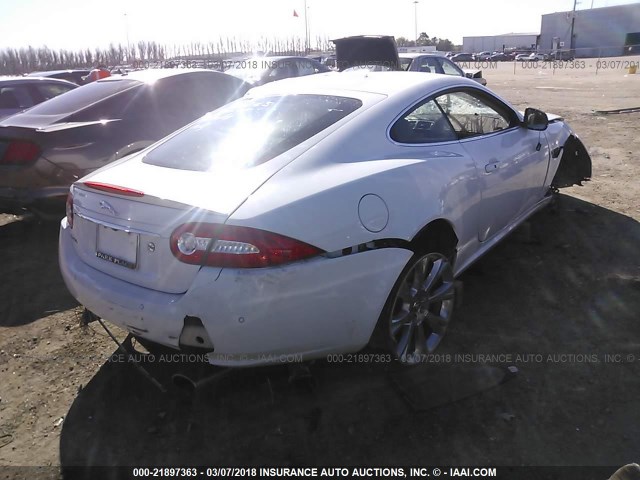 SAJWA4FB0DLB49198 - 2013 JAGUAR XK WHITE photo 4