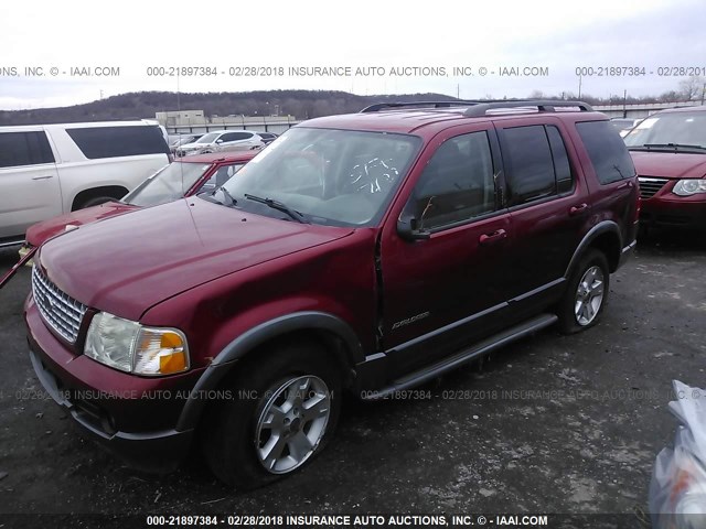 1FMZU73K84UB95440 - 2004 FORD EXPLORER XLT/XLT SPORT/NBX RED photo 2