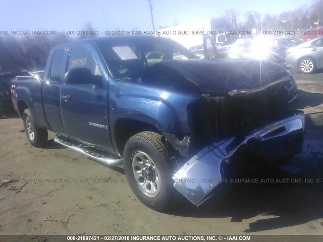 1GTEK19C59Z165053 - 2009 GMC SIERRA K1500 BLUE photo 1