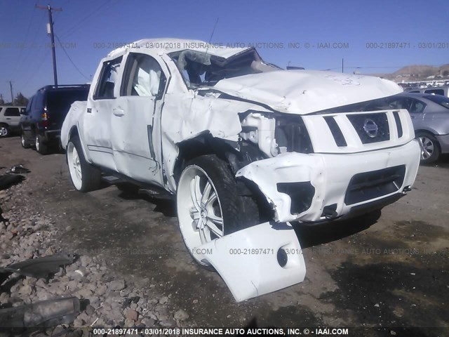 1N6BA0EC4EN519729 - 2014 NISSAN TITAN S/SV/SL/PRO-4X WHITE photo 1