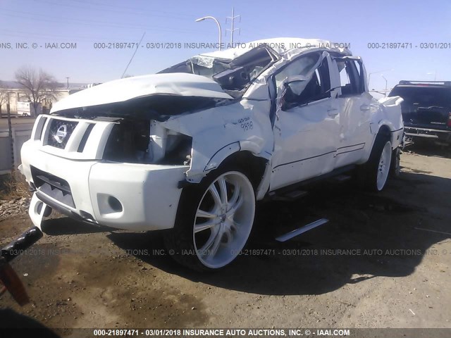 1N6BA0EC4EN519729 - 2014 NISSAN TITAN S/SV/SL/PRO-4X WHITE photo 2