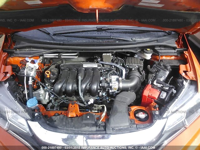 3HGGK5H45JM703669 - 2018 HONDA FIT LX ORANGE photo 10