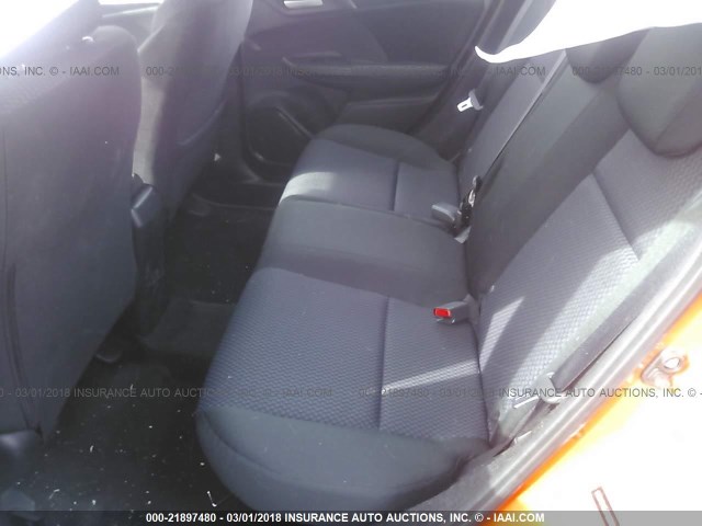3HGGK5H45JM703669 - 2018 HONDA FIT LX ORANGE photo 8