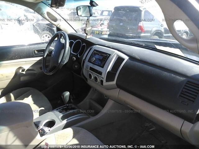 5TEJU62N28Z483247 - 2008 TOYOTA TACOMA DOUBLE CAB PRERUNNER BLACK photo 5