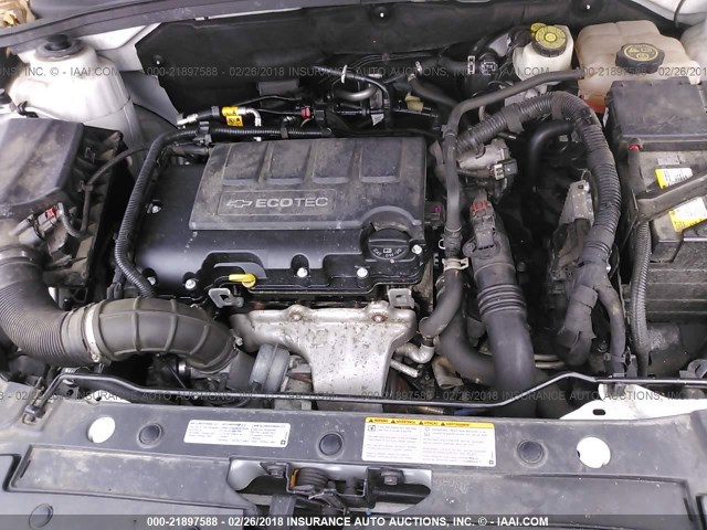 1G1PC5SB7E7160160 - 2014 CHEVROLET CRUZE LT WHITE photo 10