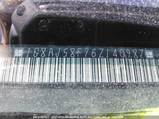 1G8AJ58F76Z140987 - 2006 SATURN ION LEVEL 2 Ağ foto 9