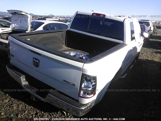 1C6RD7NT7CS163476 - 2012 DODGE RAM 1500 LARAMIE WHITE photo 4