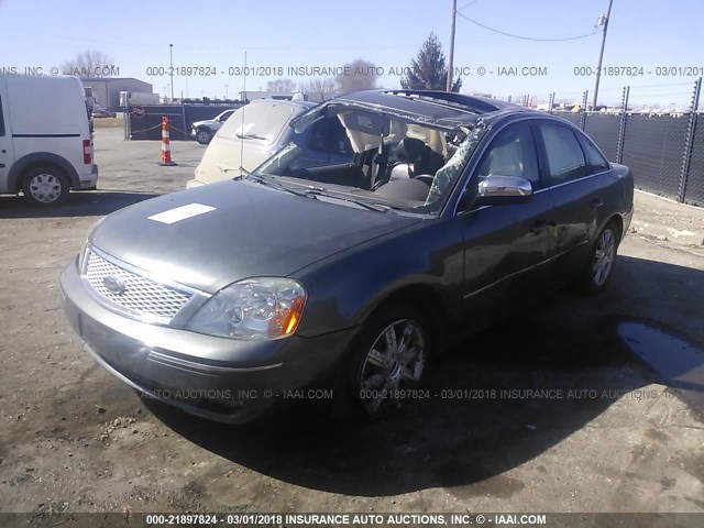 1FAHP28196G132882 - 2006 FORD FIVE HUNDRED LIMITED GRAY photo 2