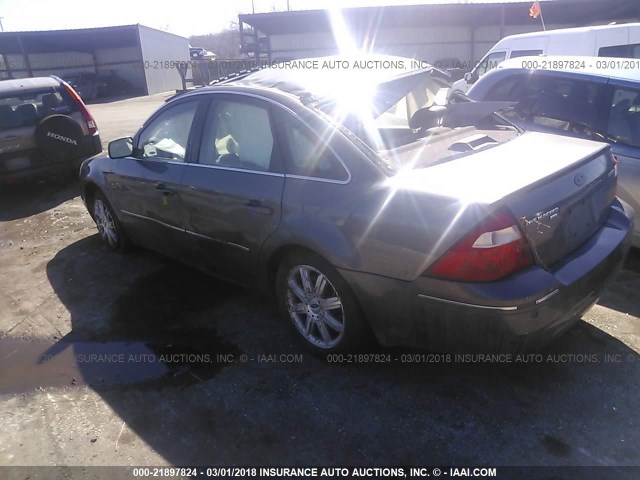 1FAHP28196G132882 - 2006 FORD FIVE HUNDRED LIMITED GRAY photo 3